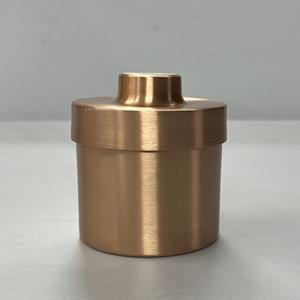 Contenedor de Cobre de Lujo Hecho a Mano con Acabado Mate para Velas, Recipiente de Cera con Logotipo Personalizado para Decoración del Hogar - Product Image 1