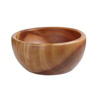 Bol en bois rustique fait main pour servir des salades fraîches, des fruits, du pain, des collations, des pâtes et pour embellir la table à manger