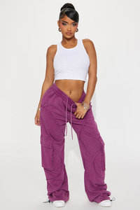 Reliable Product Casual Fleece <b>Jogger</b> Pants-High Elastic Waist Wide Leg Loose Fit Full Length Breathable Windproof Cotton Blend - Product Image 5
