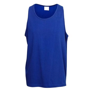 Débardeur uni pour homme, col rond, sans manches, décontracté, pour la gym et l'entraînement, personnalisable avec logo, vente en gros - Product Image 1