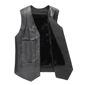 Chaleco de Cuero de Alta Calidad, 100% Cuero, Diseño Casual, Moderno, Transpirable, de Secado Rápido, para Invierno - Product Image 2