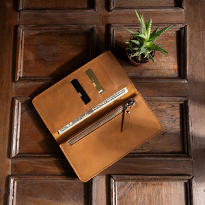 Custom Genuine Leather Fold Short Men's Card Holder <b>Wallets</b> High Quality <b>RFID</b> Blocking Customizable Color And Logo For Daily Use - Product Image 4