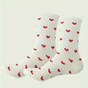 High Quality Embroidery Workout <b>Socks</b> Custom Logo New Design-White <b>Black</b> Red Knitted <b>Socks</b> Bottom Placement - Product Image 3