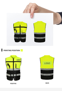 Nouveau design, gilet de sécurité réfléchissant sans manches, haute qualité, nylon polyester, prix de gros, fabriqué au Pakistan - Product Image 2