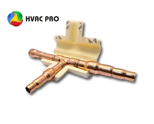 ข้อต่อทองแดงรูปตัว T สำหรับระบบ HVAC รุ่น ME ตัวเชื่อมต่อท่อทำความเย็น ตัวแยกแอร์ ทนทาน - Product Image 5