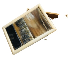 Boîtes de rangement multifonctionnelles en incrustation d'os Design carré classique Organisateurs décoratifs pour la maison pour les bijoux - Product Image 5