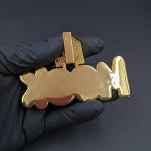 Pendentif en argent 925 plaqué, motif poisson, style hip-hop, unisexe, bijoux à porter au quotidien - Product Image 2