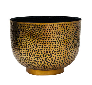 Hammered Planter Set of 3 Indoor Outdoor Flower <b>Pot</b> Decorative Iron Plant <b>Pot</b> for Home Garden Decor - Product Image 2