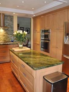 Apple Green Granite Countertop Polished <b>Stone</b> Slab Durable Modern Kitchen Island Bathroom Vanity Hotel Interior - Product Image 2