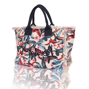 Sac à bandoulière tendance et élégant en coton imprimé, avec fermeture éclair, taille personnalisable, idéal pour les soirées - Fille - Product Image 1