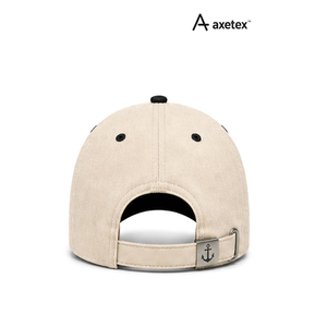 Casquette de baseball brodée Harbor Brew Coffee Co., unisexe, décontractée, beige avec visière noire, logo brodé à la main - Product Image 4