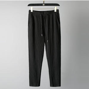 Summer New Trendy Suit Men's Thin Korean Style Short Sleeve Long <b>Pants</b> Fashion Casual Light Luxury Versatile Sports Set - Product Image 1