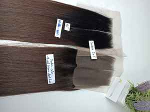 Transparent <b>Lace</b> Closure Bonestraight High Quality Ombre Color Virgin Hair for <b>Black</b> Women Unprocessed Vietnamese Hair - Product Image 2