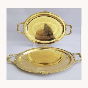 Contemporary Aluminium Serving Tray New Design Customized Food Display Tray For Snacks Sweets Dates Chocolate Use - Product Image 5