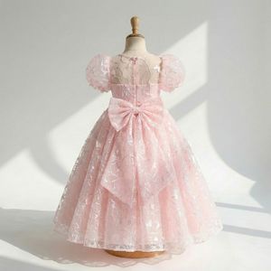 Vestido de Princesa con Mangas Abullonadas Rosas, Directo de Fábrica, para Niñas de 3 a 10 Años, Suministro del Fabricante - Product Image 2