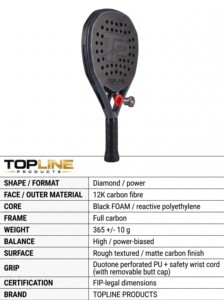 Raquette de Padel et de Tennis en Fibre de Carbone, Fabrication OEM Directe d'Usine, Personnalisation, Approvisionnement Transfrontalier - Product Image 4