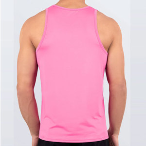 Heavyweight Factory Price 140g Polyester/Cotton Bulk Tank Top Curved Hem <b>Stringer</b> Cut Sleeveless Muscle Fit Quick Dry Breathable - Product Image 2