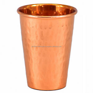 Tasse en métal en cuivre pur 100% poli pour boire par Ambience Lifestyle - Product Image 4