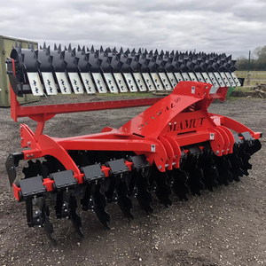Arado de discos para tractor de jardín con bandeja de pesas, ideal para preparación del suelo, corte de malezas y rotura de la tierra. - Product Image 1