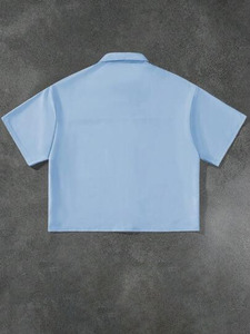 เสื้อฮิปฮอปขายส่ง คอวีทรงหลวม ผลิตจากผ้าโพลีเอสเตอร์ 100% เนื้อผ้าหวาย ระบายอากาศได้ดี มีตัวเลือกแขนสั้น สไตล์สปอร์ตสำหรับฤดูร้อน - Product Image 2