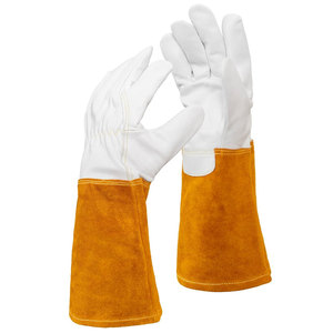 Top Quality Custom Leather Material Made Safety <b>Gloves</b> Top Selling High Quality Industrial Safety <b>Gloves</b> - Product Image 1