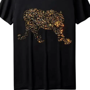 T-shirt pour homme en strass, facile à laver, matière durable, respirant, confortable, anti-plis, pour usage décontracté - Product Image 2