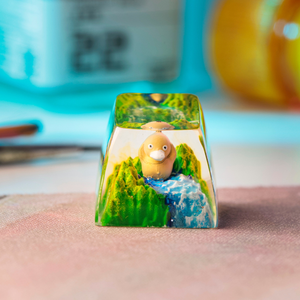 Keycaps Artisanat Forêt Mystique, Keycaps Artisanat Personnalisé, Keycaps Anime Mignons, Keycaps Verts, Ensemble de Keycaps, Keycaps en Bois - Product Image 4
