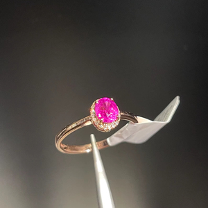 แหวนเงินแท้ 925 ชุบทอง ประดับทับทิมทรงรัศมี ดีไซน์หรูหรา ระดับพรีเมียม สำหรับของขวัญเครื่องประดับวินเทจสำหรับผู้หญิงที่ได้รับการรับรอง - Product Image 1