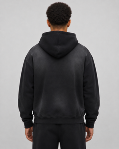 Sudadera Unisex Active Squad Negra con Cuello Redondo, Cierre de Cremallera, Corte Regular, Casual, con Bolsillo Frontal, Logotipo Termotransferido, Forrada para Invierno - Product Image 5