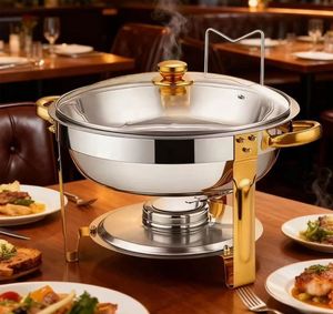 Modern Stainless Steel Catering Chaffing dish food <b>warmer</b> <b>buffet</b> for wedding party birthday celebration - Product Image 2