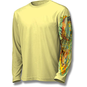 Chemise de pêche personnalisée pour homme, impression par transfert thermique, respirante, séchage rapide, jersey de pêche 100% polyester avec logo - Product Image 1