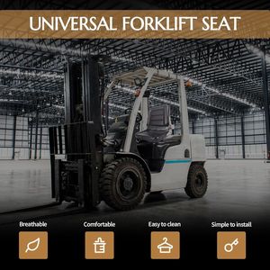 Siège universel rabattable pour chariot élévateur avec dossier inclinable réglable en cuir PVC pour mini-pelle et excavatrice - Product Image 6