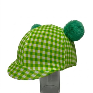 Funda para Casco de Equitación con Estampado de Cebra ODM, Protector de Sombrero de Montar a Caballo de Nailon a Rayas Blancas y Negras - Product Image 3