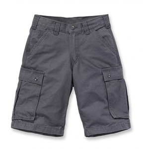 Mens Cargo Shorts with Custom Logo Durable Canvas Elastic Waist Solid Multi Pocket Eco-Friendly Quick Dry Outdoor Casual - Product Image 3