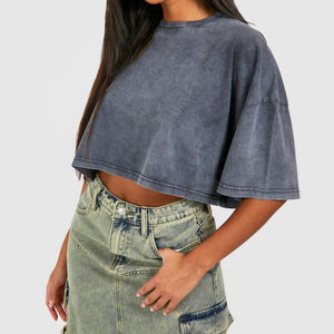 Camisetas de Hombre con Lavado Ácido, Tallas Grandes, al por Mayor, Marca HSI OEM, Tendencia 2026, Lisas, con Impresión de Logotipo Personalizado, Hechas en Pakistán - Product Image 1