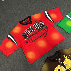 Camisetas de Hombre Extra Grandes, 100% Algodón Grueso, Lisas, Tallas Grandes, Logotipo Personalizado OEM, Camisetas de Punto Antiarrugas de Lujo - Product Image 2