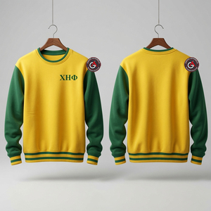 ราคาขายส่ง เสื้อสเวตเตอร์ที่ขายดีที่สุดสั่งทําพิเศษ เสื้อสเวตเตอร์เย็บปักถักร้อยห่วงน้อง Chi Eta Phi - Product Image 3