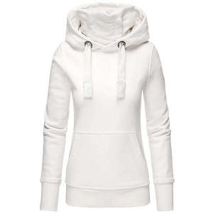 Suéteres y Sudaderas para Mujer, Sudadera Cálida de Invierno con Cuello Alto y Forro Polar, Sudadera Ajustada de Color Sólido para Mujer - Product Image 3