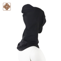 Bufanda con Capucha para Mujer, Color Sólido, Jersey de Algodón, Uso Diario Modesto, Transpirable, Estilo de Medio Oriente, para Todas las Estaciones