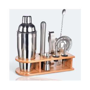 Ensemble de bar en acier inoxydable plaqué nickel et or rose de luxe avec logo personnalisé - Product Image 3