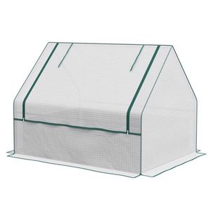 Mini Serra Portatile Moderna con Telaio in Alluminio, Policarbonato e Polietilene per la Crescita delle Piante, Caratteristiche in PVC e Acciaio - Product Image 1
