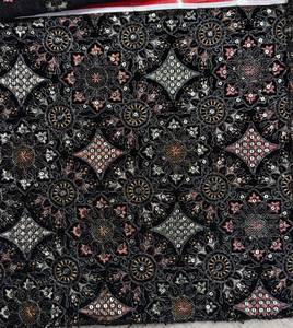 Tissu en velours brodé 9000 pour robes de femmes, kaftan, robe africaine, abaya, bruqha, décoration intérieure, vêtements de mariée - Product Image 1