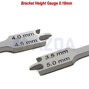 Jauge de hauteur de bracket en acier inoxydable 0,18 mm – Instrument de mesure orthodontique pour une pose précise des brackets - Product Image 5