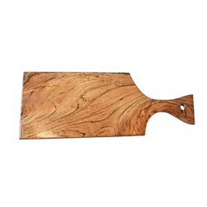 Planche à découper rectangulaire en bois d'acacia, sans danger pour les aliments, avec poignée, épaisseur 2,0 cm, design moderne, matériau durable, passe au lave-vaisselle, laqué - Product Image 2