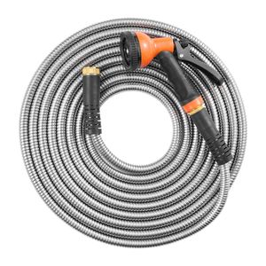 Tubo da Giardino in Acciaio Inossidabile Antiruggine da 15 Metri con Ugello a 10 Funzioni e Design Anti-Piega - Ottimo Rapporto Qualità-Prezzo - Product Image 5