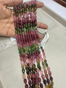 พลอยทัวร์มาลีนคุณภาพ AAA แบบเจียระไนทรงหยดน้ำ ขนาด 7-15 มม. ความยาว 16 นิ้ว พลอยธรรมชาติสำหรับทำเครื่องประดับ ราคาขายส่ง - Product Image 2