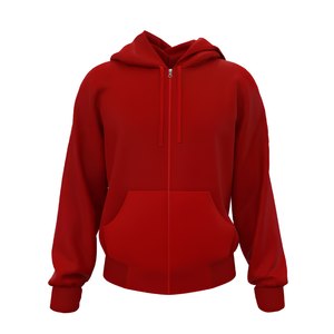 Sweat à capuche zippé pour homme, coupe classique, grammage lourd 550g, 100% coton molletonné, logo frontal, fabricant OEM ODM Marque privée W - Product Image 3