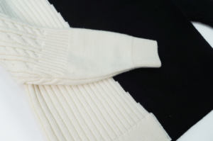 Maglione in Mohair <span class=keywords><strong>Basic</strong></span> personalizzato e minimalista comodo per il maglione in Mohair bianco e nero da uomo in stile elegante di tutti i giorni - Product Image 5