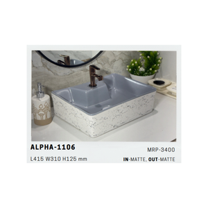 Lavabo de Cerámica de Alta Calidad Alpha S025 para Muebles de Baño de Primera Calidad y Proyectos de Arquitectura de Interiores - Product Image 3