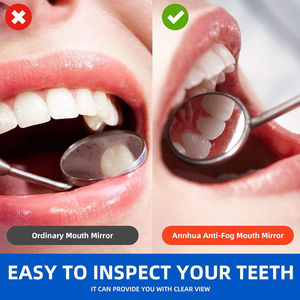 Espejo Bucal Dental Ergonómico Manual con Mango de Acero Inoxidable, Herramienta de Inspección Oral para Dentistas - Product Image 5